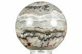 Polished Barite, Quartz & Agate Sphere - Arizona #371246-1
